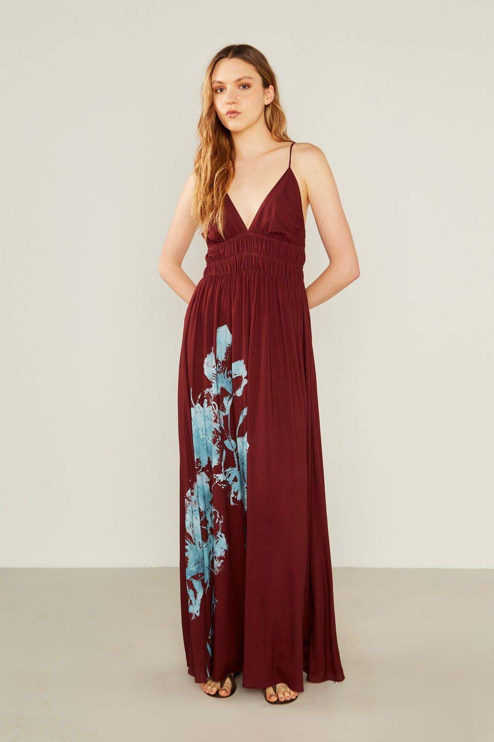Vestido Alça Estampa Manu - Est Manu