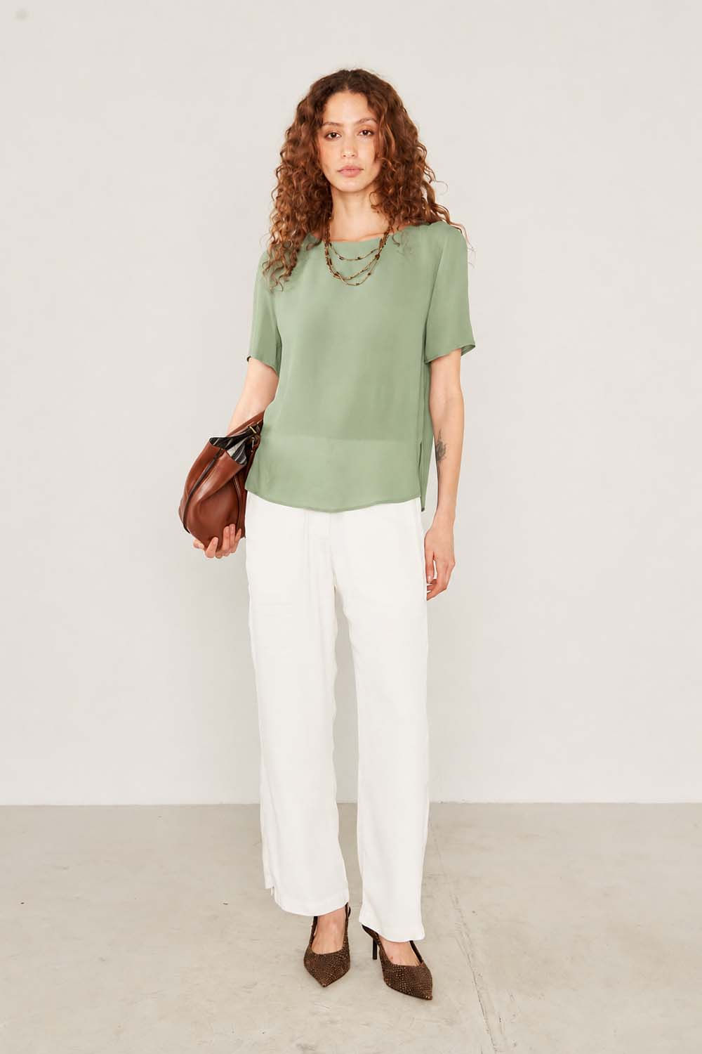 Blusa Clássica - Verde Eucalipto