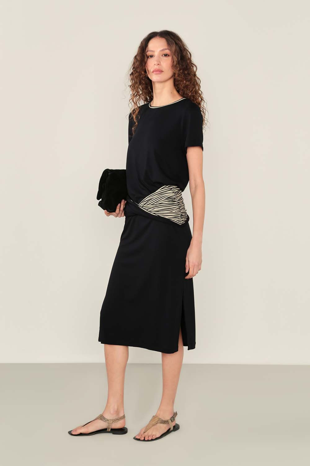 Vestido Malha Pala - Preto