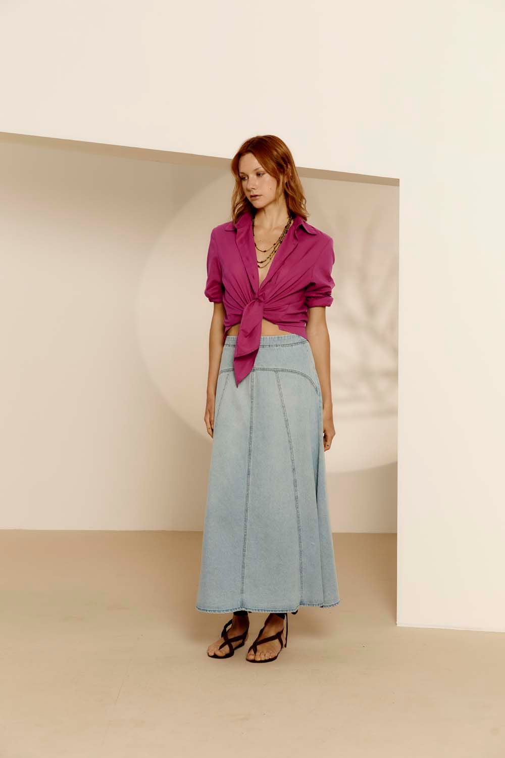 Camisa Casual Algodão - Blush